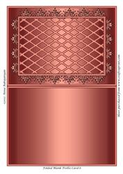 Folded Blank Trellis Card 6