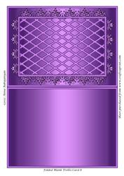 Folded Blank Trellis Card 8