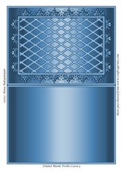 Folded Blank Trellis Card 9