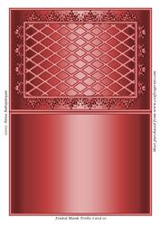 Folded Blank Trellis Card 10
