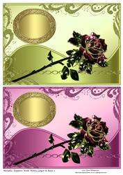 Metallic Toppers with Wavy Layer & Rose 2