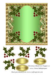 Christmas Blank 6x6 Topper 10