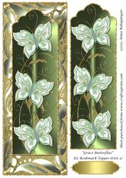 Grace Butterflies Dl Bookmark Topper 6 (set 3)