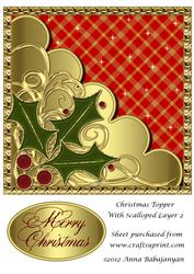 Christmas Topper with Scalloped Layer 2
