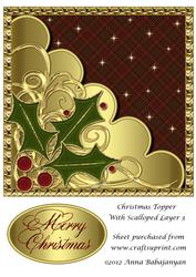 Christmas Topper with Scalloped Layer 3