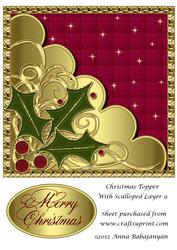 Christmas Topper with Scalloped Layer 9