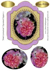 Pink Carnation Pyramid Topper 2