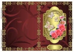 Roses, Lilies & Butterflies Folded Card 3