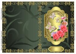 Roses, Lilies & Butterflies Folded Card 9