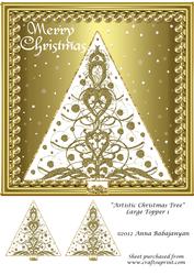 Artistic Christmas Tree Large Topper 1
