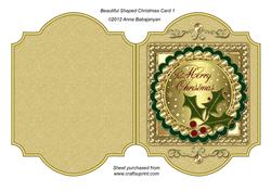 Beautiful Shaped Christmas Card 1