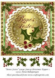 Bones Festes Large Fancy Christmas Topper 1