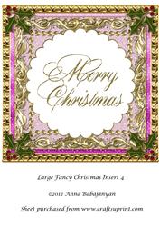 Large Fancy Christmas Insert 4