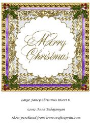 Large Fancy Christmas Insert 6