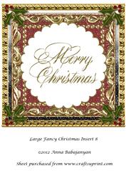 Large Fancy Christmas Insert 8