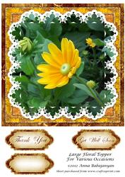 Large Floral Topper for Various Occasions