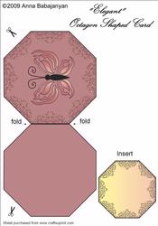 Elegant Octagon Shaped Card