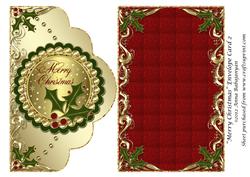 Merry Christmas Envelope Card 2