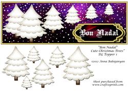 Bon Nadal Cute Christmas Trees Dl Topper 1