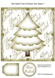 Bon Nadal Cute Christmas Tree Topper 1