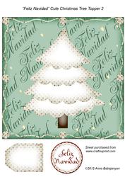 Feliz Navidad Cute Christmas Tree Topper 2
