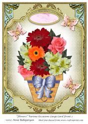 Flowers Various Occasions Large Card Front 2