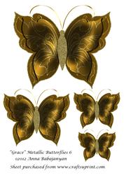 Grace Metallic Butterflies 6
