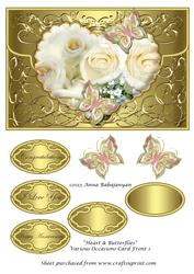 Heart & Butterflies Various Occasions Card Front 1