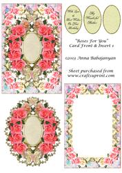 Roses for You Card Front & Insert 1
