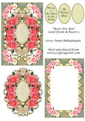 Roses for You Card Front & Insert 5