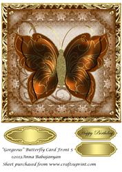 Gorgeous Butterfly Card Front 5