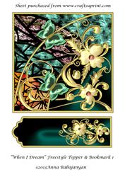 When I Dream Freestyle Topper & Bookmark 1