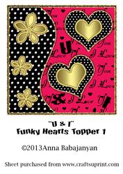 U & I Funky Hearts Topper 1