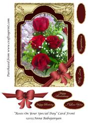 Roses on Your Special Day Card Front