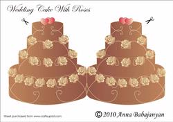 Wedding Cake with Roses