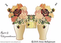 Roses and Chrysanthemum