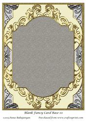 Blank Fancy Card Base 10