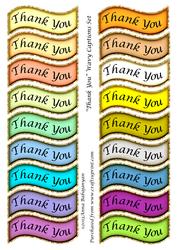 Image of cup401058_96 - Thank You Wavy Captions Set