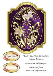 Easter Egg with Butterflies Shaped Topper 4