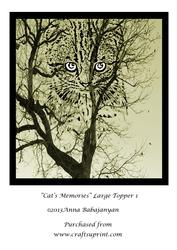 Cats Memories Large Topper 1
