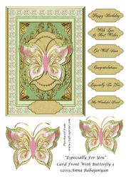 Especially for You Card Front with Butterfly 3