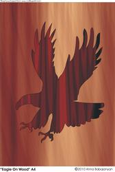 Eagle on Wood A4