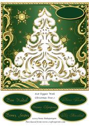 8x8 Topper with Christmas Tree 2