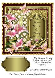 The Absence of You is Hurting My Soul Lilies & Butterflies 3