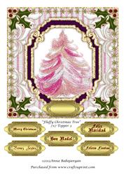 Fluffy Christmas Tree 7x7 Topper 3
