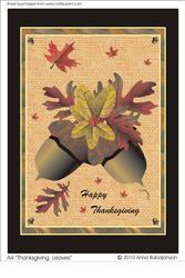 A4 Thanksgiving Leaves