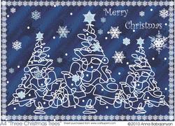 A4 Three Christmas Trees