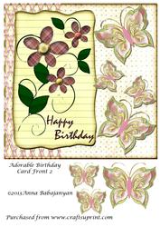 Adorable Birthday Card Front 2