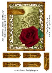 For Someone Special Birthday/ Retirement Card Front