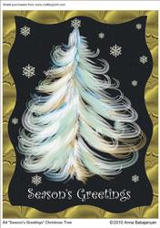 A4 "season's Greetings" Christmas Tree